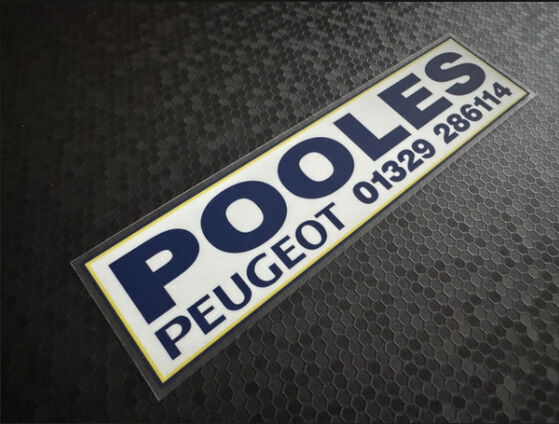 Pooles - Peugeot - Gosport Hampshire - Dealer Sticker