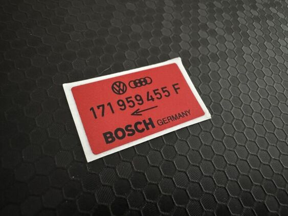 Volkswagen /Audi Fan Decal - Red/Black - 171959455F