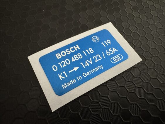 Bosch Alternator Decal - Blue - 0120488118