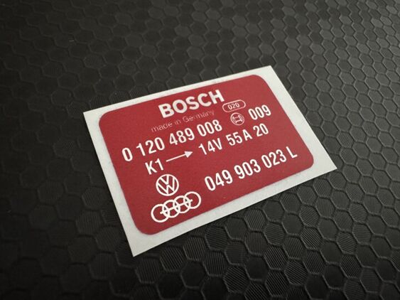 Bosch Coil Decal - Red - 0120489008