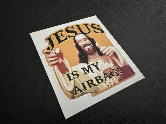 Jesus is My Airbag Sticker