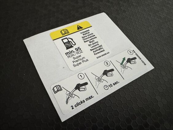 Focus Mk2 Fuel Flap decals