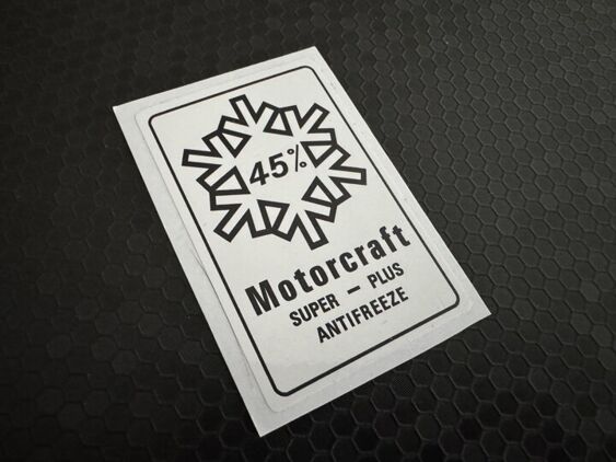 Motorcraft Super-Plus Antifreeze Decal