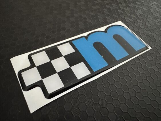 M Logo with Flag Gel Badge - Nitrous