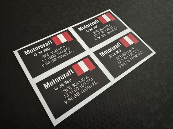 Sierra RS Cosworth Shock Absorber Decals