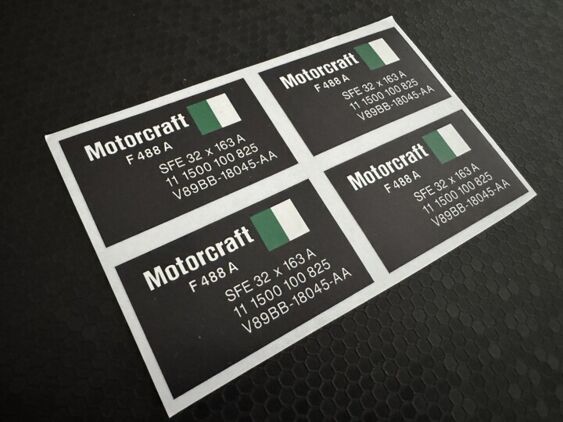 Sierra XR4x4 Shock Absorber Decals