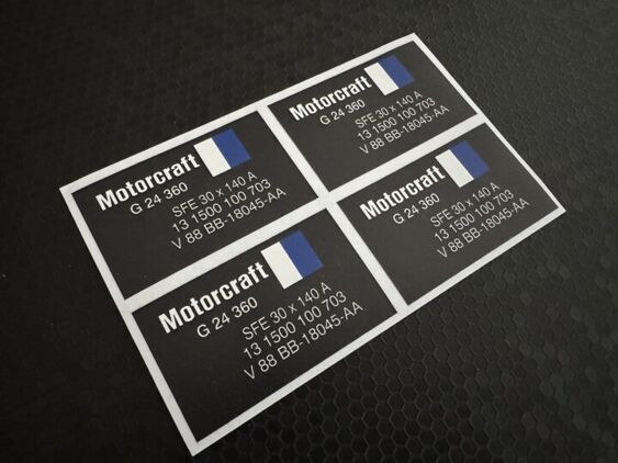Sierra Sapphire RS Cosworth Shock Absorber Decals