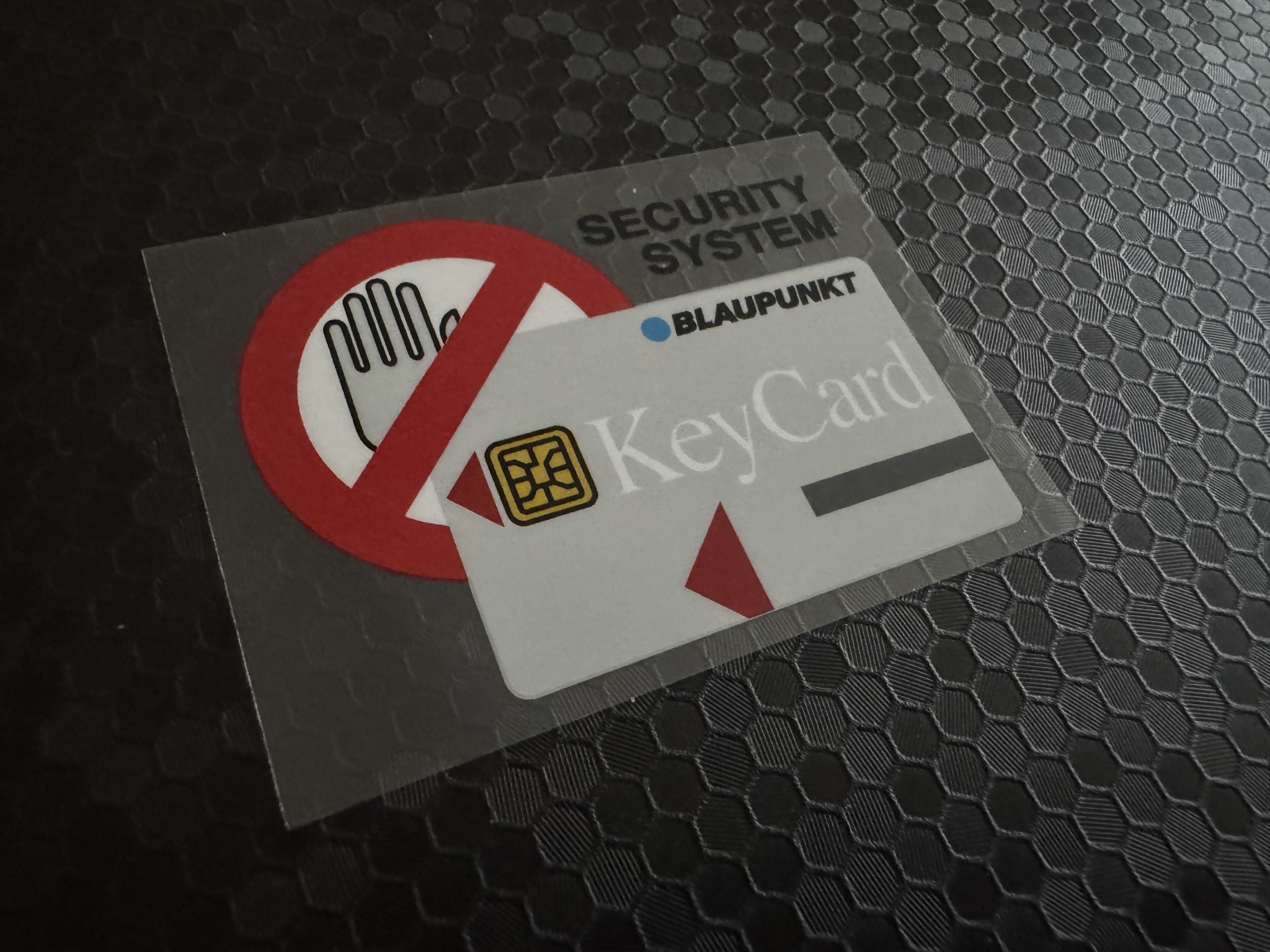 Blaupunkt - Key Card - Security System Window Sticker