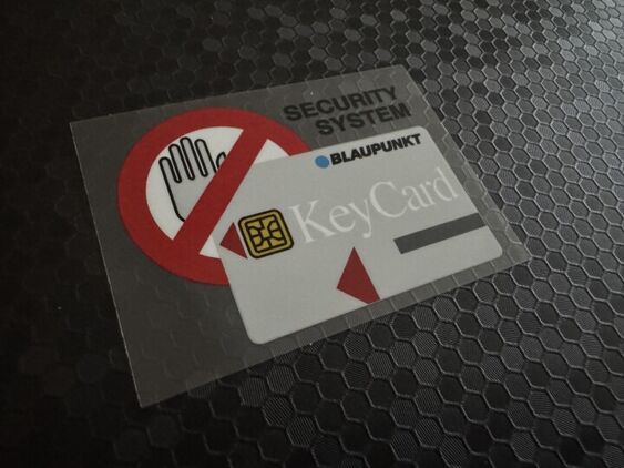 Blaupunkt - Key Card - Security System Window Sticker