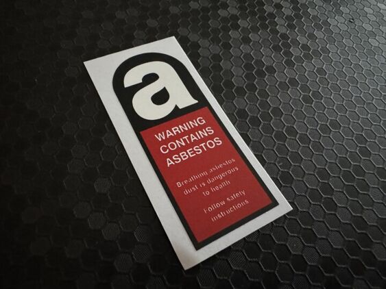 Asbestos Decal