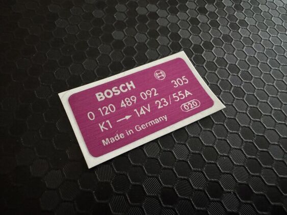 Escort Mk3 RS Turbo S1 Alternator Decal