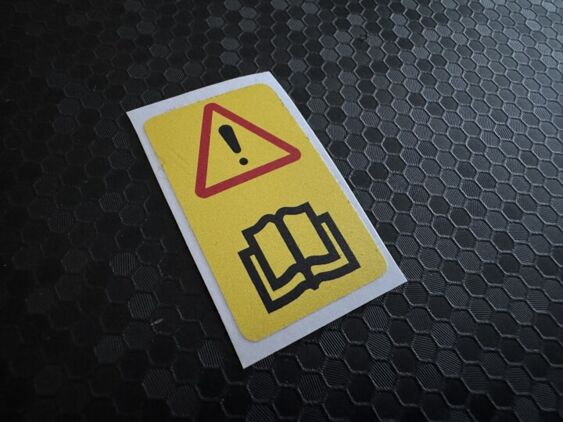 Brake Fluid Reservoir sticker