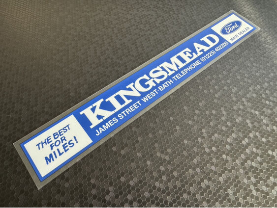 Kingsmead - Ford - Bath - Dealer Sticker