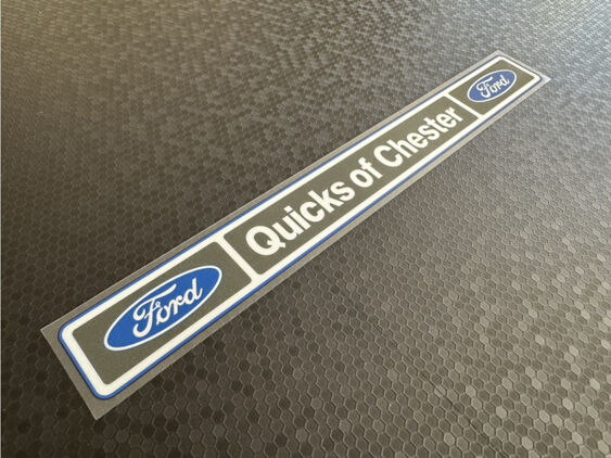 Quicks of Chester - Ford - Dealer Sticker - V3