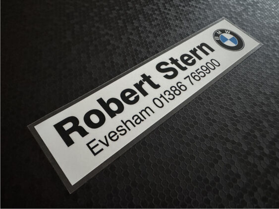 Robert Stern - BMW - Evesham - Dealer Sticker