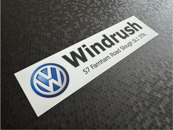 Windrush VW - Farnham - Dealer Sticker