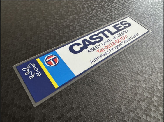 Castles Motor Co - Leicester - Peugeot Talbot - Dealer Sticker - V2