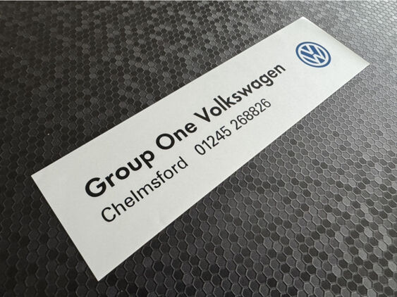 Group One - VW - Chelmsford - Dealer Sticker
