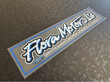 Flora Motors Ltd Ford Helston Cornwall dealer Sticker 250x58mm AP