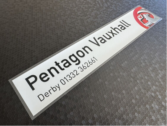 Pentagon - Vauxhall - Derby - Dealer Sticker