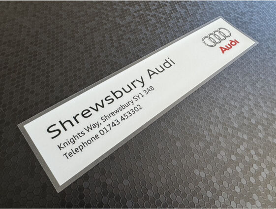 Shrewsbury Audi - Dealer Sticker