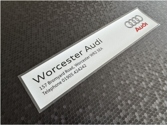 Worcester Audi - Dealer Sticker