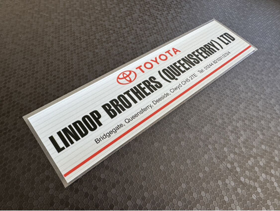 Lindop Brothers - Queensferry - Toyota - Dealer Sticker
