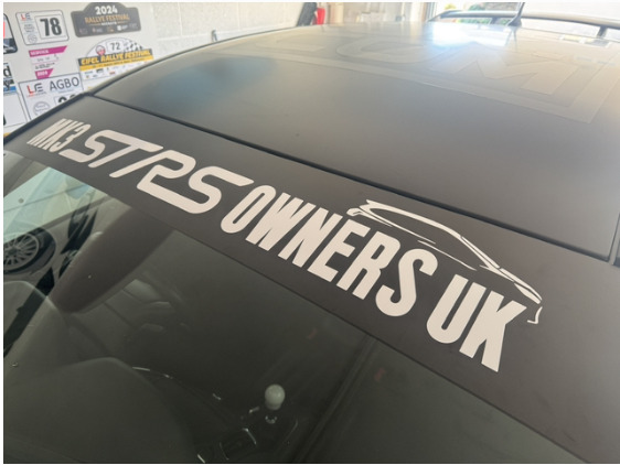 Mk3 ST RS Owners Club Sunstrip Decal - ST Estate