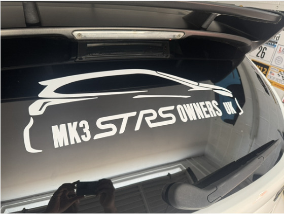 Mk3 ST RS Owners Rear Window Decal - ST Estate