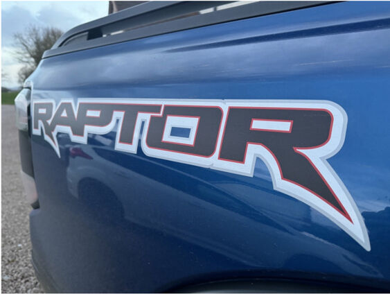 Ranger Raptor Rear Quarter Decals - PAIR