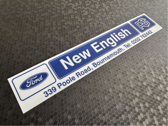 New English Ford - Bournemouth - Dealer Sticker