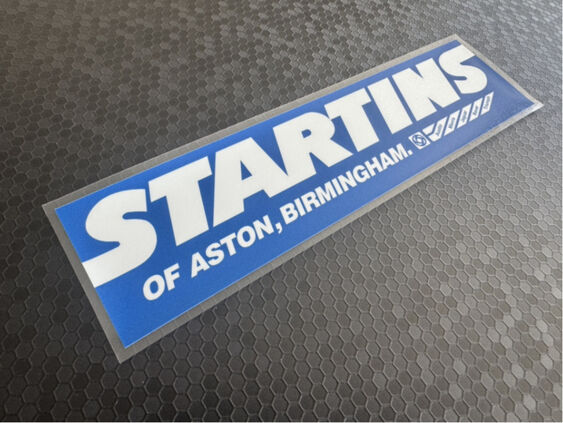 Startins - Austin Rover Leyland - Aston Birmingham - Dealer Sticker