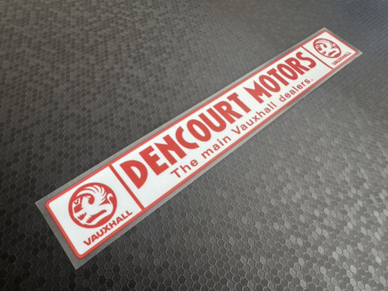 Dencourt Motors - Vauxhall - Dealer Sticker