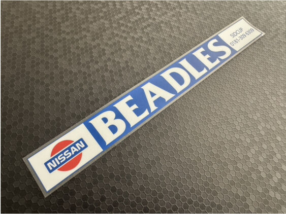 Beadles - Nissan - Sidcup Kent - Dealer Sticker