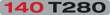 140 T280 Badge