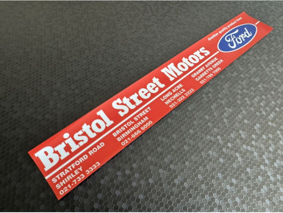 Bristol Street Motors - Ford Group - Dealer Sticker