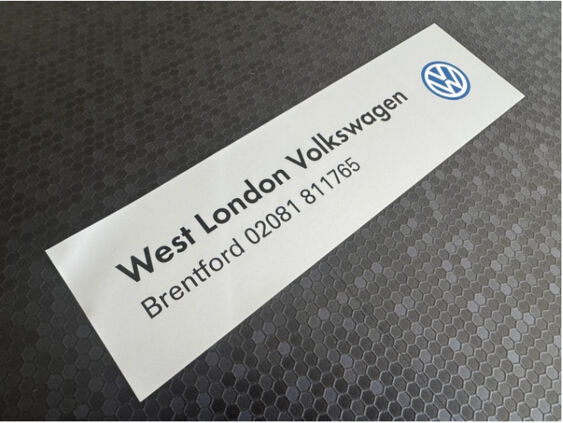 West London Volkswagen - Brentford - Dealer Sticker