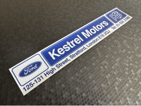 Kestrel Motors - Ford - East London - Dealer Sticker