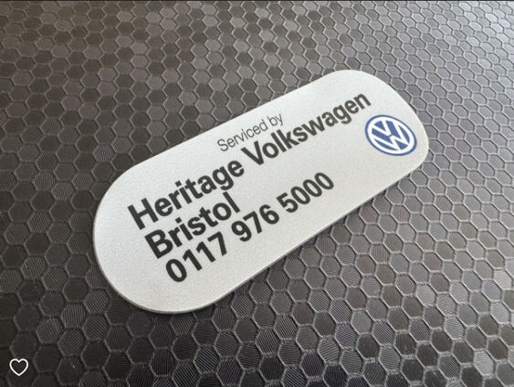 Heritage VW - Bristol - Service Sticker