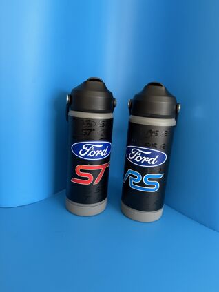 Water Bottle with Straw Lid