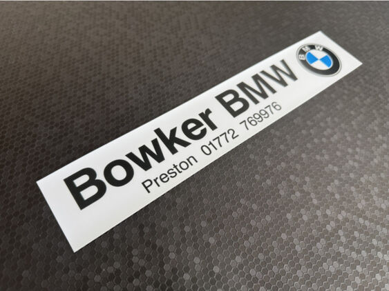 Bowker BMW - Preston - Dealer Sticker