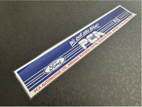 PCA - Peter Clarke Autos - Skipton Yorkshire - Dealer Sticker