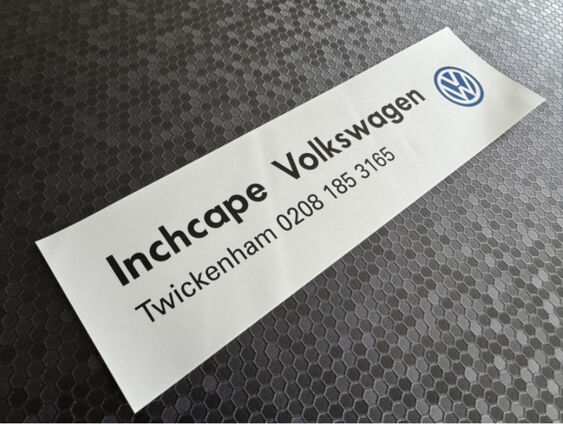 Inchcape Volkswagen - Twickenham - VW - Dealer Sticker